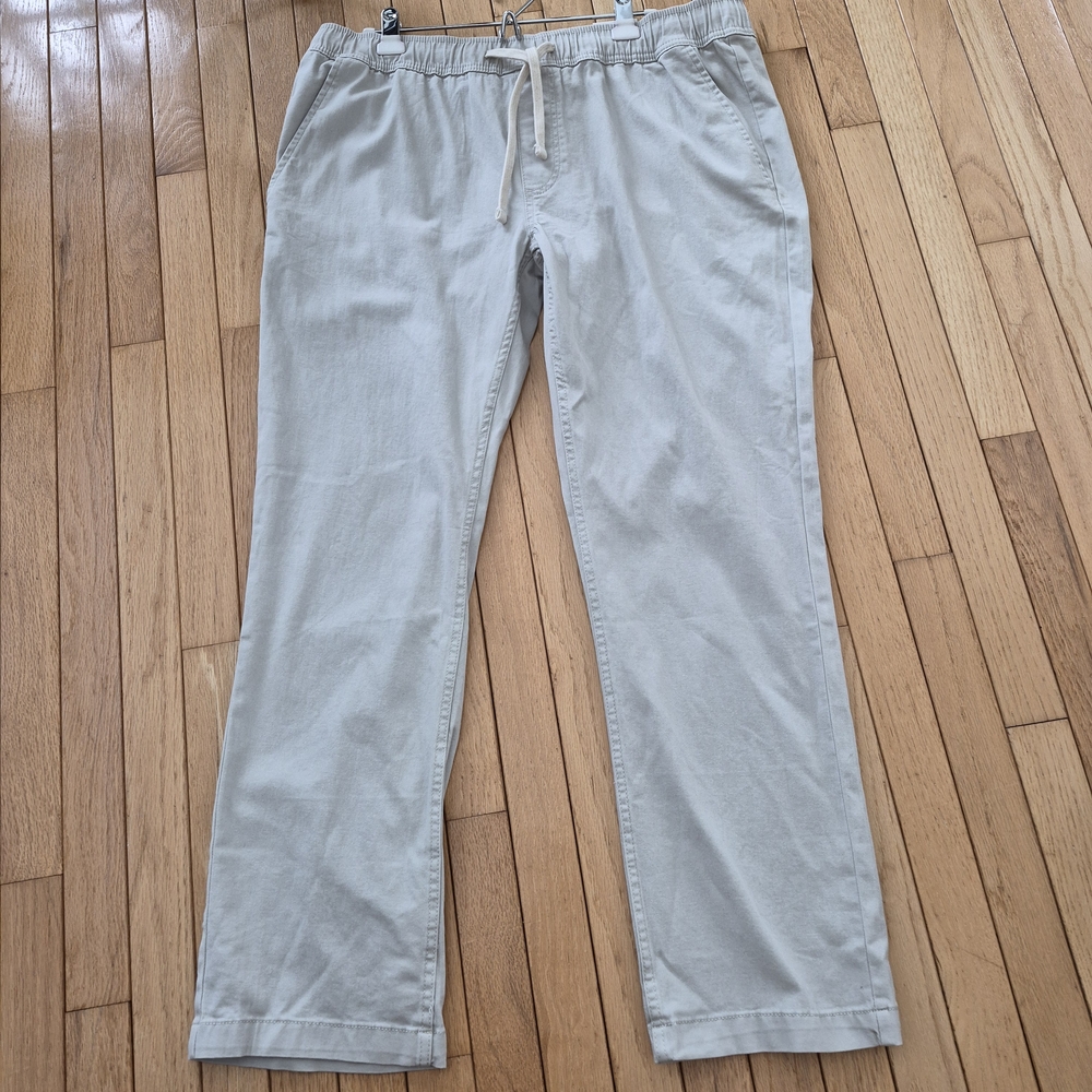 Men's St. John's Bay Classic Stone Chinos with Drawstring Waist. Size XL